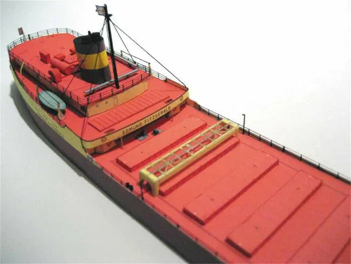 Miniatura 9 de 1:400 Kit de barco sin ensamblar modelo de papel SS Edmund Fitzgerald Ore Carrier Ship Model Kit DIY