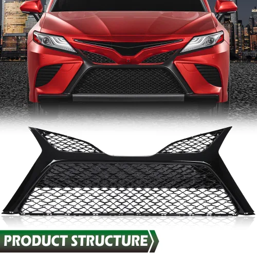 Miniatura 9 de GRAND ORANGE Parachoques delantero inferior compatible con Toyota Camry SE XSE 2018 2019 2020 5310206520, TO1036185