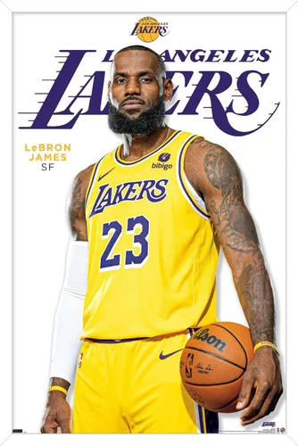 Miniatura 8 de NBA Los Angeles Lakers - Póster de pared de la serie 23 de LeBron James, 22.4 pulgadas de largo x 14.7 pulgadas de ancho, versión enmarcada