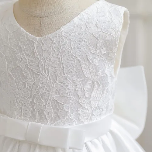 Miniatura 5 de NNJXD - Vestido de princesa de tul con flores, para usar en bodas, para niñas pequeñas y bebés