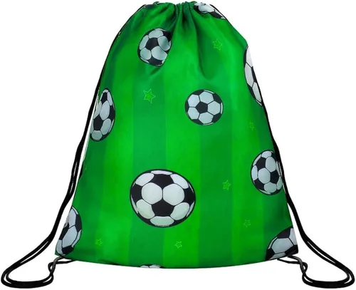 Coume Paquete de 20 bolsas de fútbol con cordón de 12 x 10 pulgadas, mochila deportiva portátil para niñas y niños, recuerdos de fiesta, refrigerios