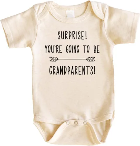 Bump and Beyond Designs Body sorpresa para recién nacido con anuncio de embarazo