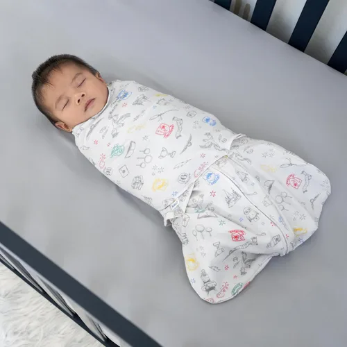 Miniatura 3 de HALO 100% Cotton Sleepsack Swaddle, 3-Way Adjustable Wearable Blanket, TOG 1.5