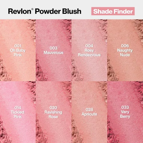 Miniatura 6 de Revlon Rubor en Polvo para Rostro, Color de Alto Impacto y Fácil Aplicación, Acabado Ligero y Suave, 028 Apricute, 4.8 g