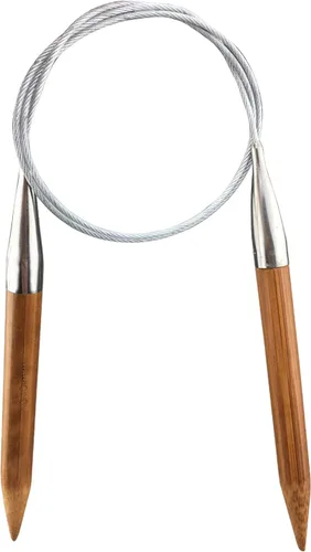 Miniatura 8 de Weabetfu - Aguja de tejer circular de bambú, longitud de 32 pulgadas para proyectos de tejido creativo hecho a mano, DIY y cualquier tipo de hilo
