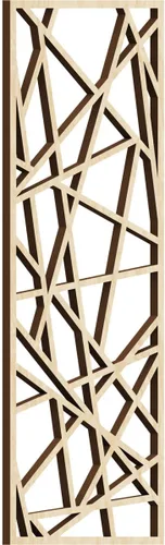Miniatura 52 de Conway Paneles de pared decorativos de madera con calado, 9 3/8 pulgadas de ancho x 24 3/8 pulgadas de alto x 1/4 de alto, aliso