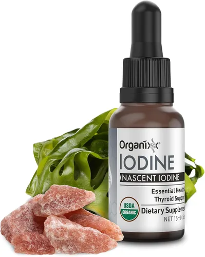 Miniatura 5 de Organixx Suplemento de yodo, gotas líquidas nacientes orgánicas, concentrado de yodo puro para hombres y mujeres, sin gluten, vegano, sin OMG, hecho