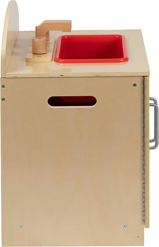 Miniatura 11 de Flash Furniture Hercules - Fregadero de cocina de madera para niños para uso comercial o doméstico, seguro, diseño apto para niños