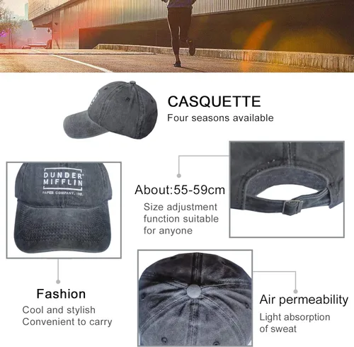 Miniatura 4 de Gorra de béisbol para padre, ajustable, estilo clásico, para hombre y mujer, Beísbol, talla única