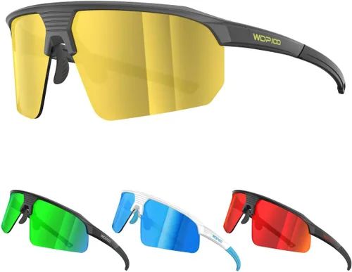 Miniatura 8 de Q217 HD Gafas de sol polarizadas para mujeres y hombres, ciclismo, correr, pesca, senderismo, golf, béisbol, voleibol, deportes al aire libre, Q217