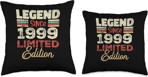Miniatura 3 de Retro Since 1999 Limited Edition Born in 1999 24th Birthday 24 Year Old Since 1999 Limited Edition Throw Pillow, 16x16, Multicolor