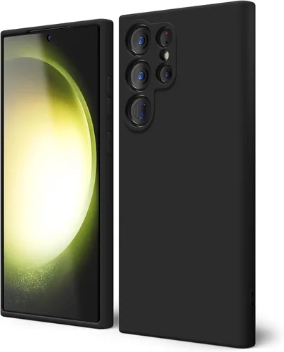 Miniatura 315 de oakxco Funda para teléfono Samsung Galaxy S21 Ultra con agarre de silicona líquida, bonita funda delgada y delgada de goma suave de TPU lisa