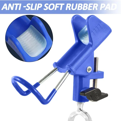 Miniatura 5 de Tripquips Soportes para caña de pescar – Equipo de soporte de caña de pescar ajustable de 360 grados mejorado para banco, playa, regalo para hombres