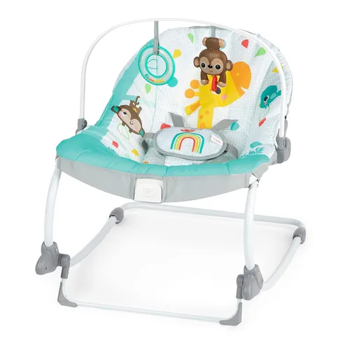 Miniatura 13 de Bright Starts Disney Baby MINNIE Mouse - Mecedora y asiento para bebés y niños pequeños con vibraciones y barra de juguete extraíble, de 0 a 30