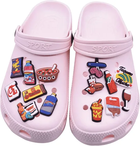 Miniatura 6 de 100Pcs Mexican Inspired Croc Decoration Charms-Mexican Shoe Charms for Croc Sandals, Mexican Croc Pins for Teen kids Adults Women Men Boys Girls