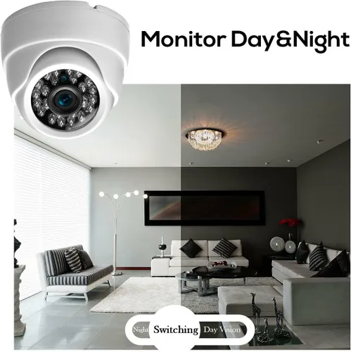 Miniatura 3 de CCTV 24ir LED 1/3 CCD 800tvl cámara audio interior de la bóveda D/n cámara de vigilancia de seguridad