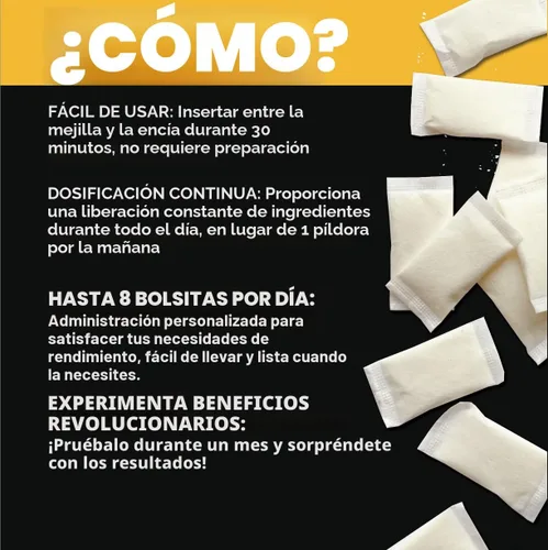 Miniatura 4 de Bolsas Nootrópicas Alpha Fuel Completamente Cargadas (Mango Fuel) - 5 latas, 15 bolsas por lata - Bolsas de energía que contienen cafeína y Mezcla