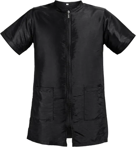 Miniatura 5 de Noverlife Ropa de trabajo de aseo para mascotas con cremallera completa, ligera, a prueba de salpicaduras, manga corta y larga, chaqueta de aseo