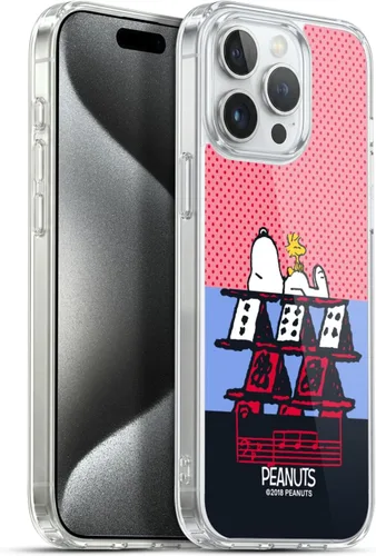 Miniatura 264 de Head Case Designs Funda de gel con licencia oficial de Peanuts Snoopy & Woodstock Halfs and Laughs [protección de grado militar] compatible
