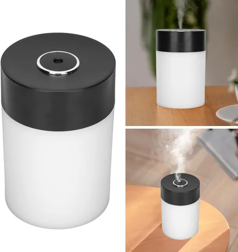 Miniatura 3 de FLEXMAN Humidificador de aire, humidificador portátil pequeño de niebla fría de 20.3 fl oz, carga USB, humidificador de niebla fría de bajo ruido
