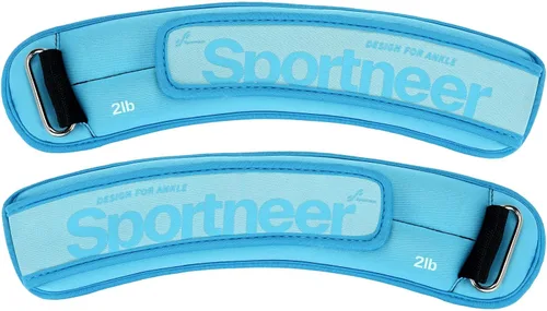 Miniatura 10 de Sportneer Pesas de tobillo de 0.5/1/2/3/5 libras, 1 par de pesas de muñeca y pierna para mujeres, hombres, niños y niños con correas ajustables