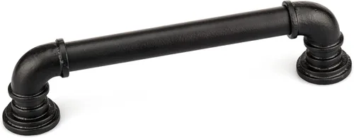Miniatura 9 de Richelieu Hardware BP9464128900 Sheffield Collection - Tirador arqueado tradicional de centro a centro, color negro mate, para puertas de granero