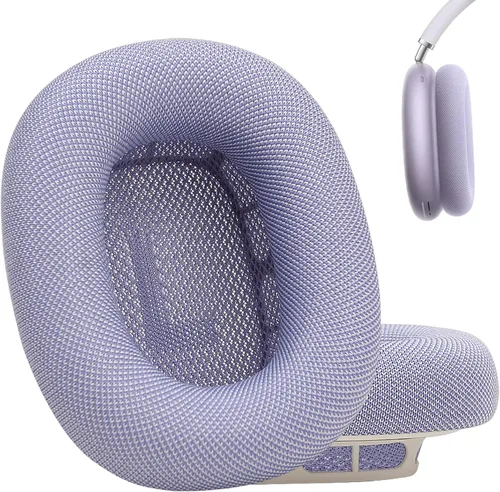 Miniatura 12 de Almohadillas de silicona mejoradas para auriculares AirPods Max 2024, almohadillas cubiertas de cuero proteico con silicona y espuma viscoelástica e