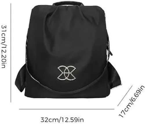 Miniatura 4 de BIMEL Bolsa multiusos antirrobo, bolsa de tela Oxford cruzada de 3 vías, mochila de viaje ligera mochila de viaje ligera, Café, Bolso cruzado