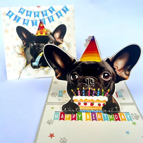 Miniatura 20 de Tarjeta de cumpleaños de perro Beagle 3D emergente – Felicitación de feliz cumpleaños para los amantes de los perros – Tarjeta desplegable