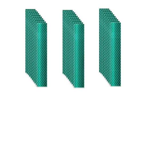 Miniatura 76 de Cinta reflectante blanca de 4 pulgadas, adhesivo de seguridad de advertencia impermeable para exteriores (10 pies)