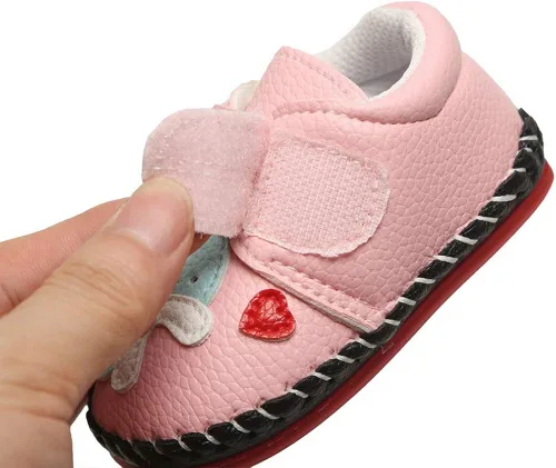 Miniatura 6 de HsdsBebe Zapatos deportivos de piel sintética para bebés, niños y niñas, con suela de goma, primeros pasos, zapatillas de cuna