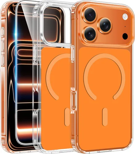 Miniatura 1120 de FNTCASE Funda para iPhone 13 Pro-Max: Fundas magnéticas transparentes compatibles con Magsafe Slim anti amarillamiento protección contra caídas