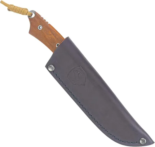 Miniatura 2 de Condor Tool & Knife - Cuchillo de caza nativo con funda, acero inoxidable 440C, mango de nuez, funda de cuero soldada hecha a mano, hoja de 25