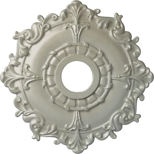 Miniatura 48 de Ekena Millwork CM18RL medallón de techo Riley de 18 in (diam. ext.) x 3 1/2 in (diam. int.) x 1 1/2 in, CM18RL Primed