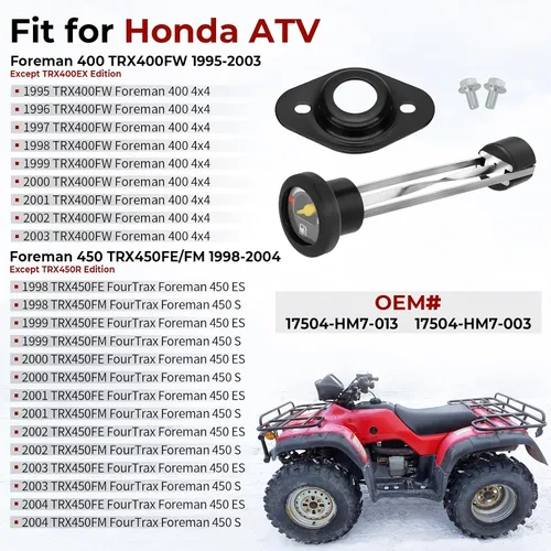 Miniatura 2 de Tapa de combustible con medidor de nivel para Honda Foreman 400 450 1995-2004 17504-HM7-013