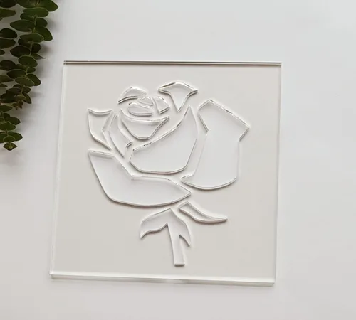 Miniatura 4 de Plantilla para enrutador de rosas, plantilla de incrustación de enrutador acrílico transparente, plantilla de plantilla de enrutador