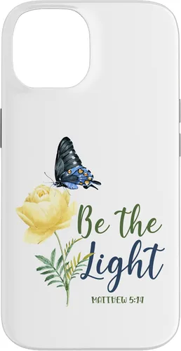 Miniatura 4 de Bible Verse Butterfly Flower Be The Light Matthew 5:14 Case for iPhone 16
