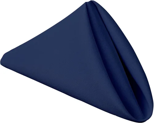 Miniatura 6 de Pomp Servilleta de tela de poliéster beige de 17 x 17 pulgadas (paquete de 12) Tela de fácil cuidado resistente a las arrugas y a las manchas