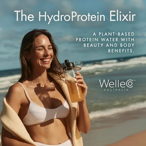 Miniatura 9 de WelleCo HydroProtein Elixir, polvo de electrolito de potasio con 0.55 onzas de proteína vegana para energía, cabello saludable, piel y uñas