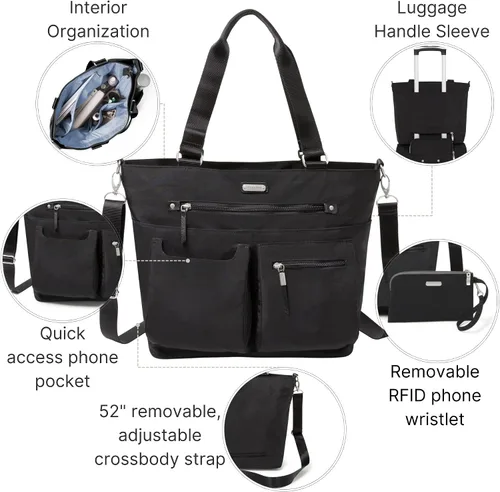 Miniatura 3 de Baggallini Bolso para cualquier día con pulsera para teléfono RFID