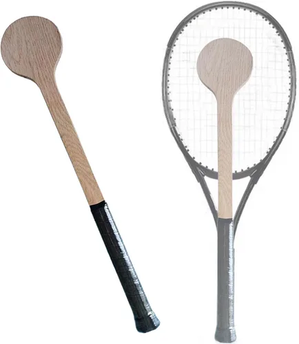 Miniatura 7 de Almencla Cuchara de tenis de madera Sweet Trainer Raqueta de tenis Práctica de bateo con precisión Puntero de tenis Mejorar la capacidad