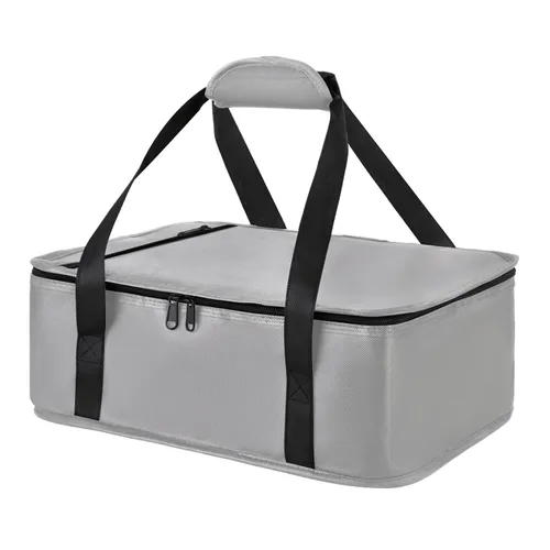 Miniatura 10 de Bodaon Bolsa aislante para cazuela, se adapta a platos de horno de 9 x 13 y 11 x 15 pulgadas con tapa, portadores de cazuela para alimentos Negro