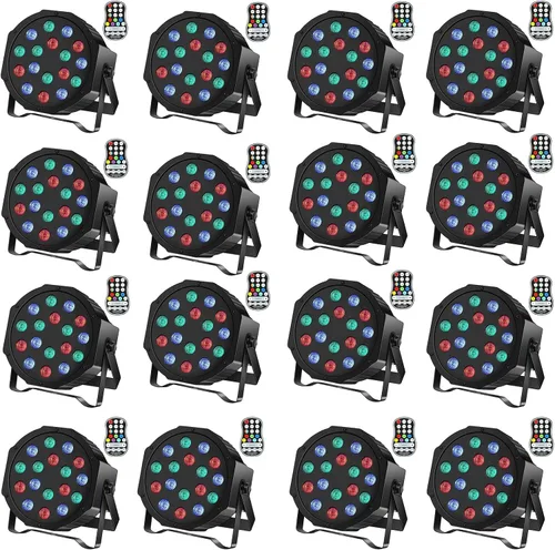 Miniatura 10 de U`King Luces LED Par de luces inalámbricas alimentadas por batería para eventos 18W RGB luz de iluminación de escenario recargable 20 horas por