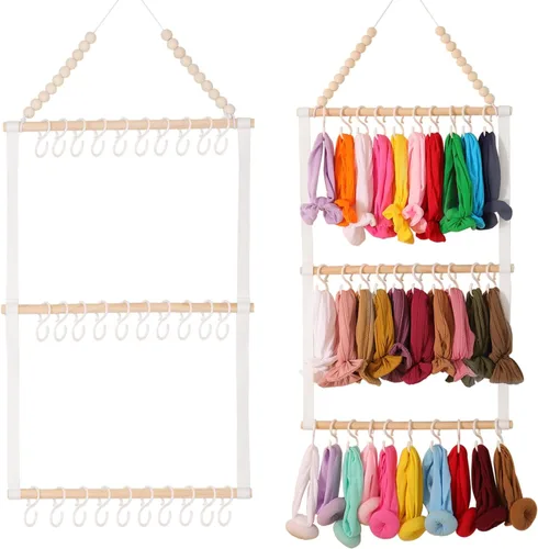Miniatura 21 de YOcity Soporte Organizador de Diademas para Niñas Bebés Diademas Accesorios para el Cabello Organizador de Lazos para el Cabello Almacenamiento