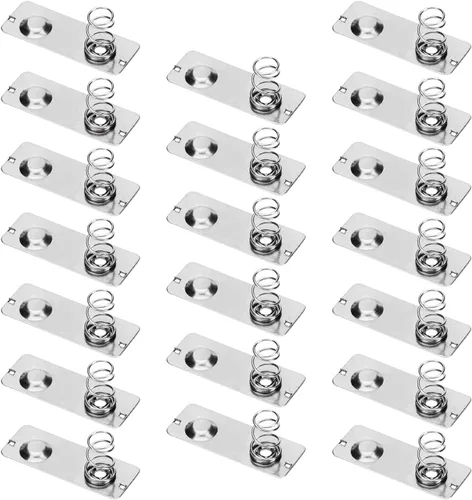 Miniatura 6 de Heyiarbeit 20Pcs Battery Springs AA Metal Contact Plate Replacement Positive to Negative Conversion Spring Contact for Remote Control Battery