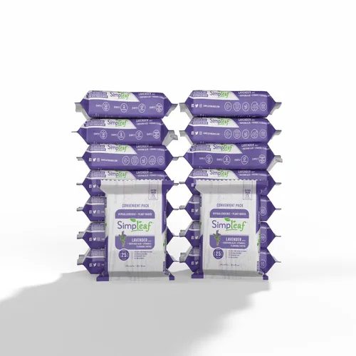 Miniatura 16 de Simpleaf Toallitas húmedas desechables de aloe vera, ecológicas, sin parabenos ni alcohol, hipoalergénicas y seguras para pieles sensibles, fórmula