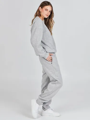 Miniatura 4 de Prinbara Conjunto de 2 piezas para mujer, de manga larga, cuello redondo, sin botones, pantalones deportivos