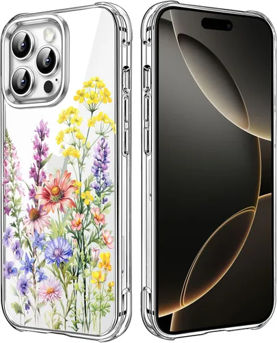 Miniatura 114 de Funda transparente de girasol compatible con iPhone SE 2022 SE 2020 7 8, funda trasera floral para niñas y mujeres, funda protectora transparente