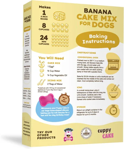 Miniatura 3 de Puppy Cake - Mezcla de pastel de plátano y glaseado para perros