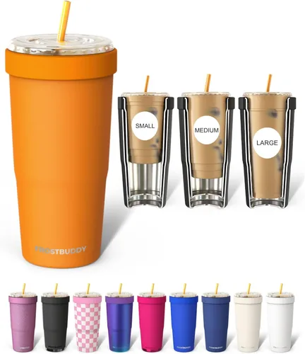 Miniatura 24 de Frost Buddy Togo Buddy 30oz Stainless Steel Vacuum Insulated Tumbler To Go Coffee Cup – Iced Coffee Sleeve, Travel Mug, Thermal Cup for Hot & Cold